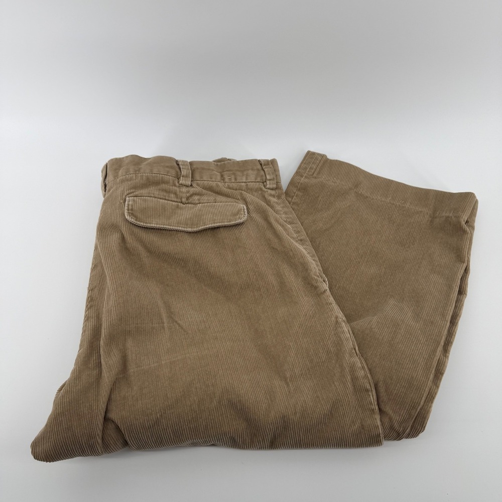 Banana Republic Mens Tan Corduroy Pants 38x32 Straight Leg 100% Cotton 247276-00